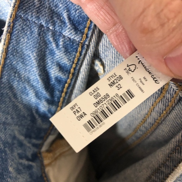 Madewell Low Slung Straight Jeans Women Size 32 Light Wash Casual Loose Classic - Picture 9 of 10